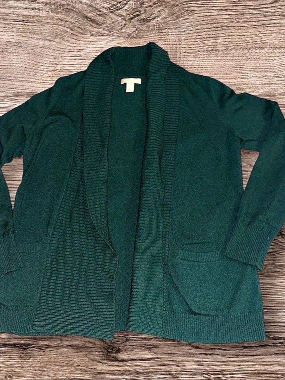 Banana Republic Green Open Front Cardigan Size Large